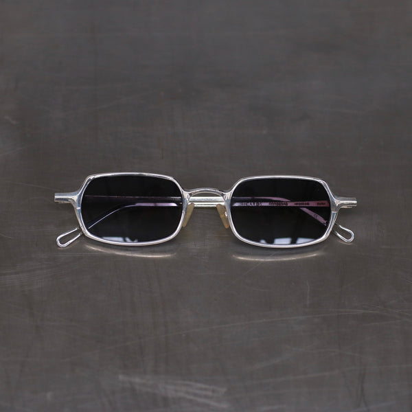 Rigards RG0083AG 925 silver hand work glasses RG-RG0083AG-CYPGKSHP sterling silver polished frame dark gray lens